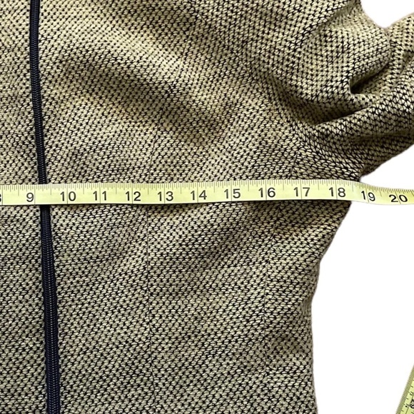 Vintage Jacqueline Ferrar green black long sleeve zip up fitted jacket size 8 - Picture 7 of 12